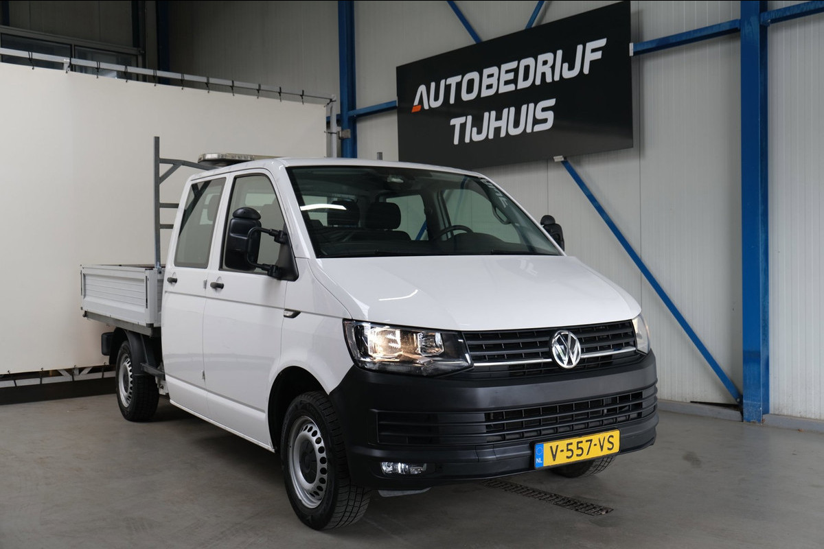 Volkswagen Transporter 2.0 TDI L2H1 DC Comfortline Pick-up - Airco, Cruise, PDC, Trekhaak.
