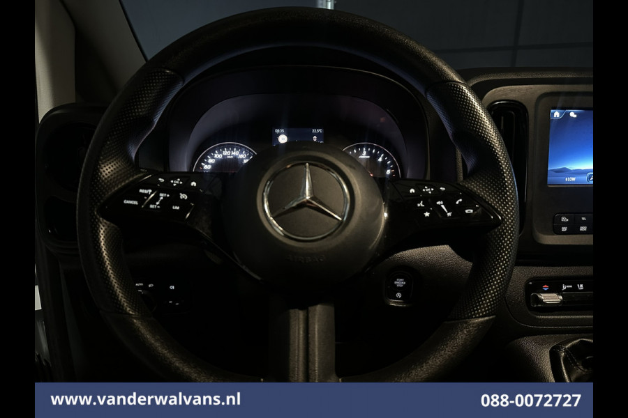 Mercedes-Benz Vito 116 CDI 164pk L2H1 2025 Model Euro6 Airco | XL MBUX | Camera | Navigatie | Adaptieve Cruisecontrol Stoelverwarming, Parkeersensoren, Bijrijdersbank
