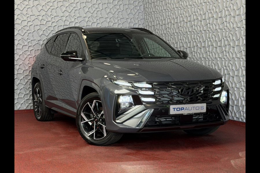Hyundai Tucson NW AUTO 4WD 288PK N LINE + 1.6 T-GDI PHEV SKY PANO CAMERA STOELVERWARM 19" LMV ZWARTE HEMEL STUURVERW. PLUG IN HYBRIDE 4X4 AWD