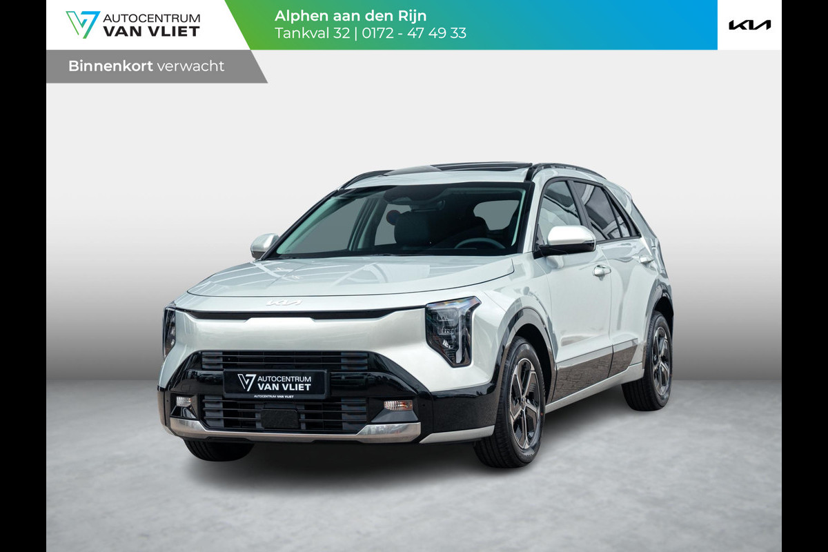 Kia Niro 1.6 GDi Hybrid DynamicPlusLine | Actieprijs* | Navi. | Clima. | Adapt. Cruise. | Parkeersensoren | Achteruitrijcamera | Bekleding In Lederlook | Dodehoekassistentie | Schuif-/Kanteldak | Stoel&Stuur Verwarming