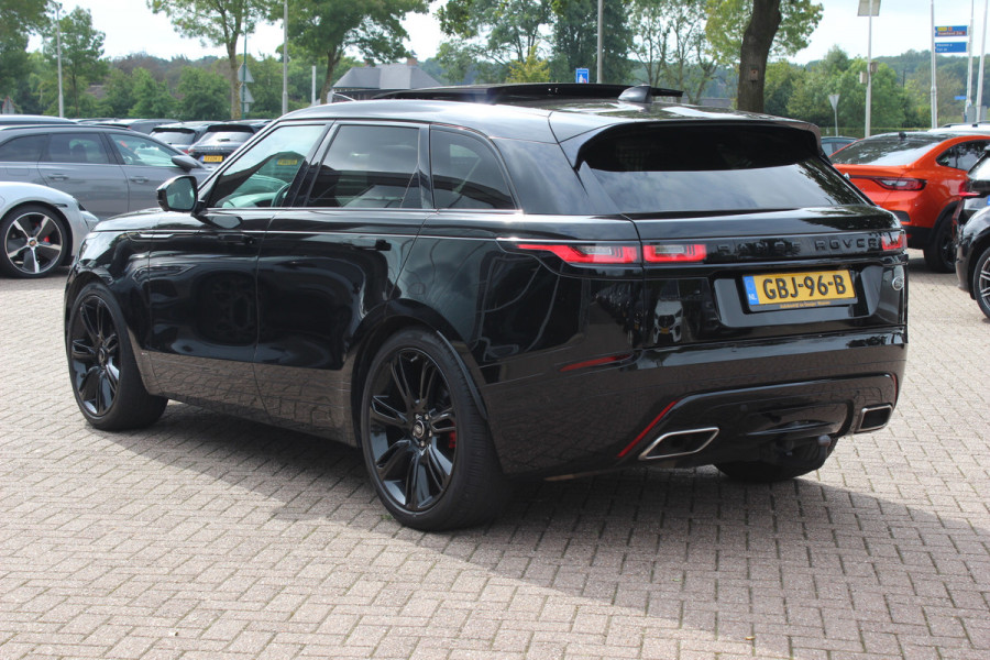 Land Rover Range Rover Velar 2.0 P300 Turbo AWD R-Dynamic SE / Trekhaak / Panoramadak / 360Camera / Luxe Leder / Meridian / 22'' / Matrix LED / Keyless / Stoel+Stuurverwarming / Dodehoek / DAB / Cruise Control