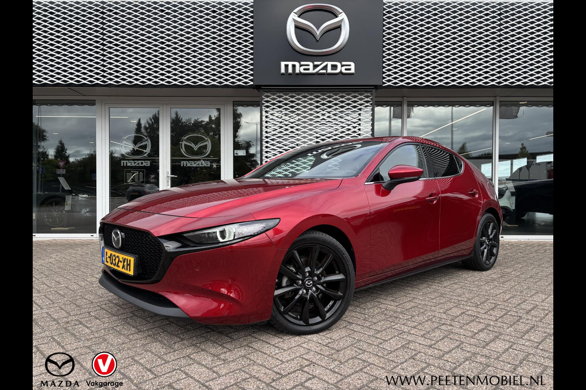 Mazda 3 2.0 e-SkyActiv-X M Hybrid 186 Luxury AFNEEMBARE TREKHAAK | BOSE | LEDER |