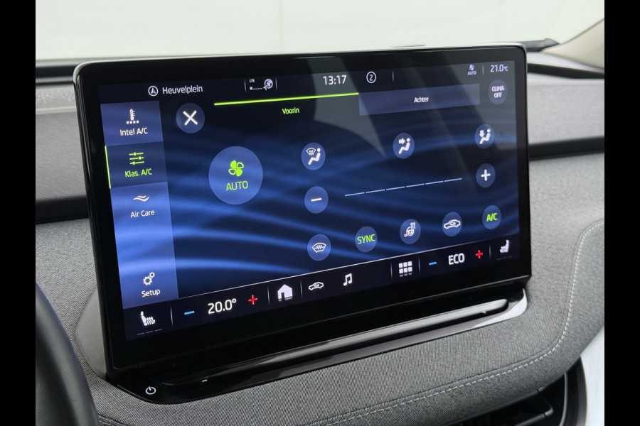 Škoda ENYAQ iV 80 204PK Warmtepomp Trekhaak SOH 92% Camera 3-Zone Ecc Stoel+Stuur+Achterbankverwarming Navi Apple Carplay Android Auto P-Assist Lmv Led Isofix Cruise Control Keyless-go Rijstrooksensor met correctie 1.000KG Trekgewicht 1e Eigenaar Origineel Nederlandse Auto