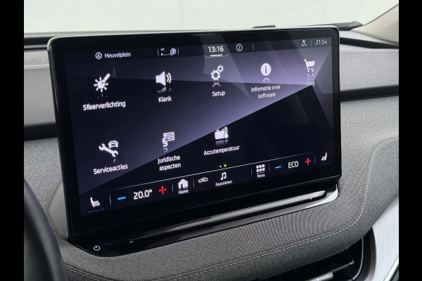 Škoda ENYAQ iV 80 204PK Warmtepomp Trekhaak SOH 92% Camera 3-Zone Ecc Stoel+Stuur+Achterbankverwarming Navi Apple Carplay Android Auto P-Assist Lmv Led Isofix Cruise Control Keyless-go Rijstrooksensor met correctie 1.000KG Trekgewicht 1e Eigenaar Origineel Nederlandse Auto