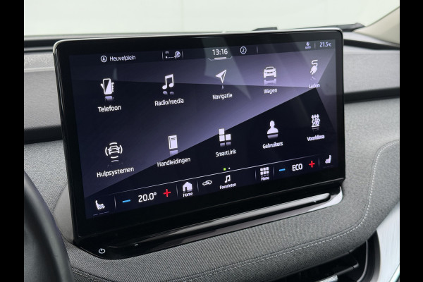 Škoda ENYAQ iV 80 204PK Warmtepomp Trekhaak SOH 92% Camera 3-Zone Ecc Stoel+Stuur+Achterbankverwarming Navi Apple Carplay Android Auto P-Assist Lmv Led Isofix Cruise Control Keyless-go Rijstrooksensor met correctie 1.000KG Trekgewicht 1e Eigenaar Origineel Nederlandse Auto