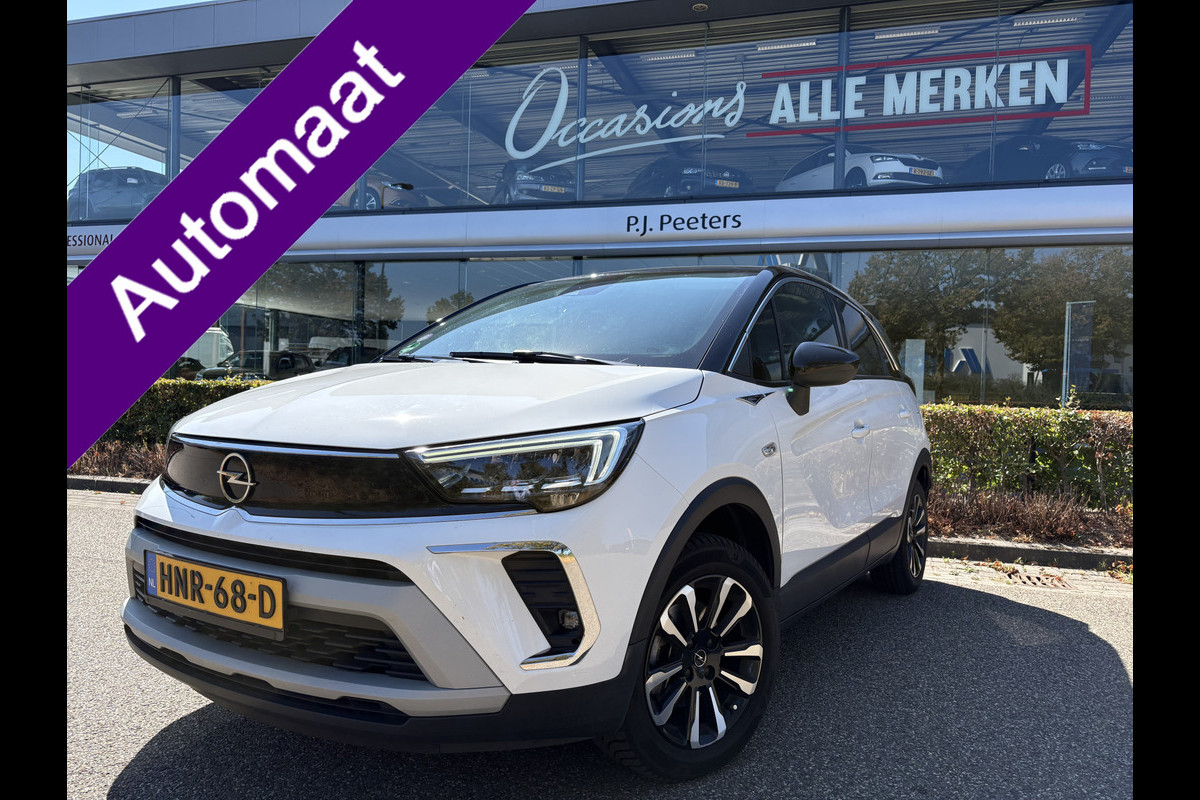 Opel Crossland 1.2 Turbo Elegance Achteruitrijcamera - Airco - Apple carplay - Bluetooth - Cruise control - Radio - Navigatie - Trekhaak - Elektrische ramen - Led verlichting - Start/stop systeem - Licht metalen velgen 16 inch - Stuur multifunctioneel