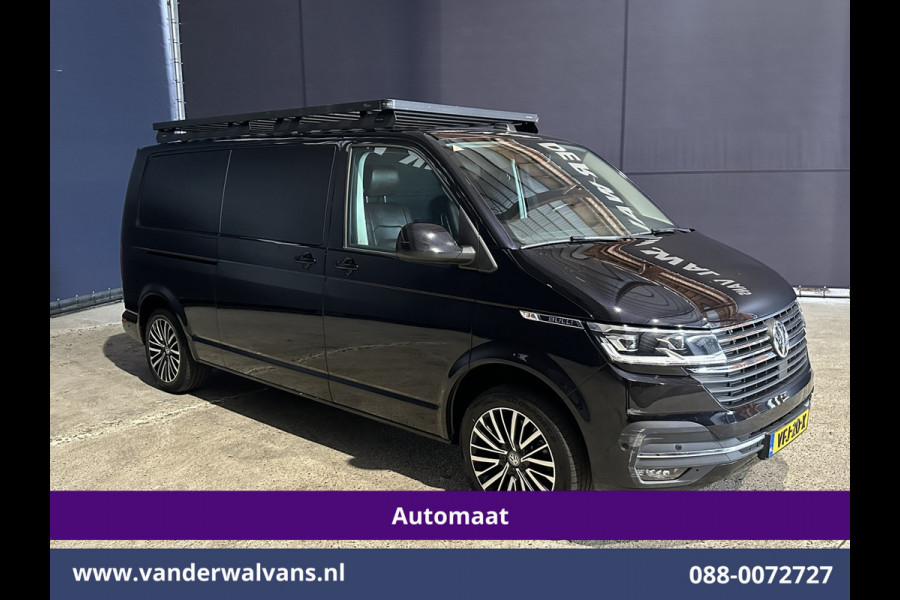 Volkswagen Transporter 2.0 TDI 200pk Automaat L2H1 Bulli inrichting Euro6 Airco | Camera | 2500kg Trekhaak | Imperiaal | Apple Carplay | LED Adaptieve Cruisecontrol, Android Auto LM Velgen, Lederen bekleding, Stoelverwarming, Parkeersensoren