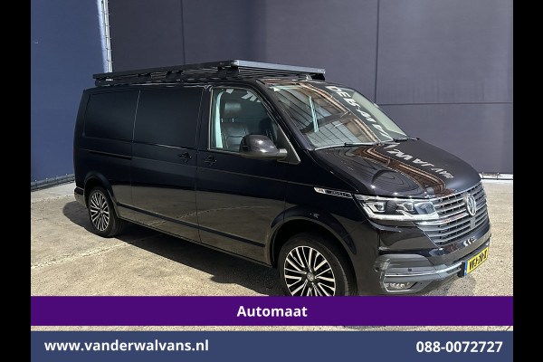 Volkswagen Transporter 2.0 TDI 200pk Automaat L2H1 Bulli inrichting Euro6 Airco | Camera | 2500kg Trekhaak | Imperiaal | Apple Carplay | LED Adaptieve Cruisecontrol, Android Auto LM Velgen, Lederen bekleding, Stoelverwarming, Parkeersensoren