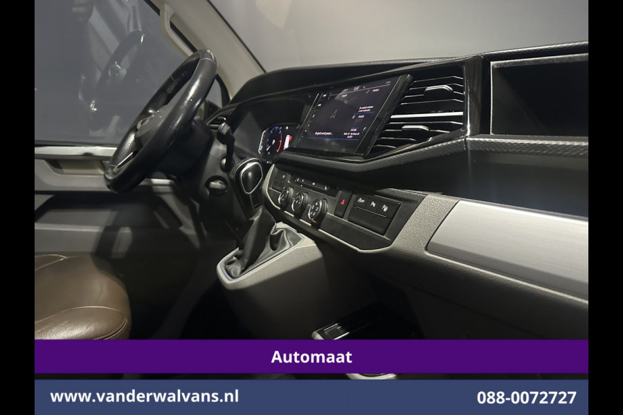 Volkswagen Transporter 2.0 TDI 200pk Automaat L2H1 Bulli inrichting Euro6 Airco | Camera | 2500kg Trekhaak | Imperiaal | Apple Carplay | LED Adaptieve Cruisecontrol, Android Auto LM Velgen, Lederen bekleding, Stoelverwarming, Parkeersensoren