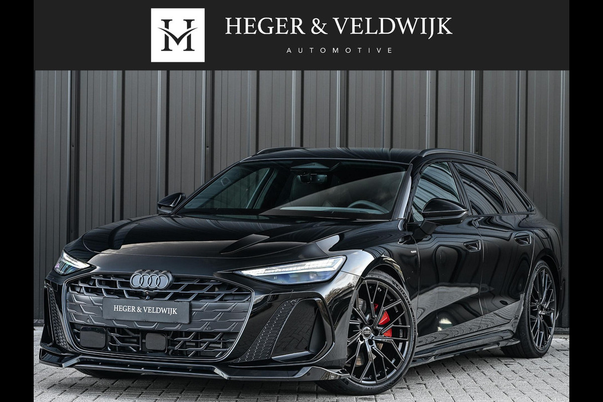 Audi A6 Avant 2.0 e-hybrid quattro S edition Competition | Panoramadak | 5 Jr Garantie | B&O | Stoelventilatie en Massage | 360 Camera | Luchtvering | Ambiance Interieur | Achterasbesturing | Carbon Inleg | Head-Up | S-Seats | Passagiers Display |