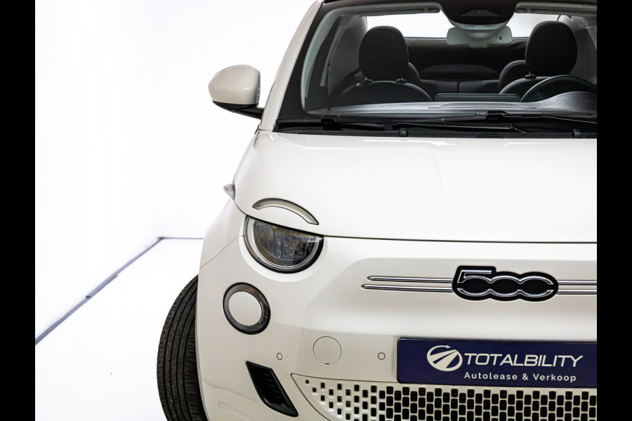 Fiat 500C Icon 42 kWh | Stoelverwarming | Camera | Cruise | PDC V+A | Apple Carplay/Android Auto | El.Kap Climate-Control, Lane-Assist, Side Assist