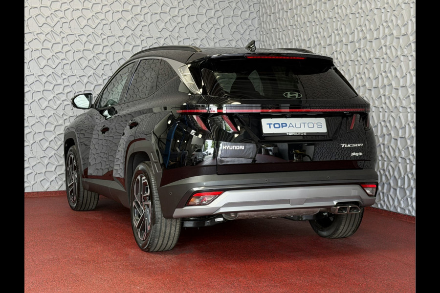Hyundai Tucson NW AUTO 1.6 T-GDI PHEV N-LINE LEER 360.CAMERA ELEK.KLEP ELEK.STOEL/GEHEUGEN VERWARMD/KOELING SUBWFR 19"LMV ZWARTE HEMEL STUURVER PLUG IN HYBRIDE