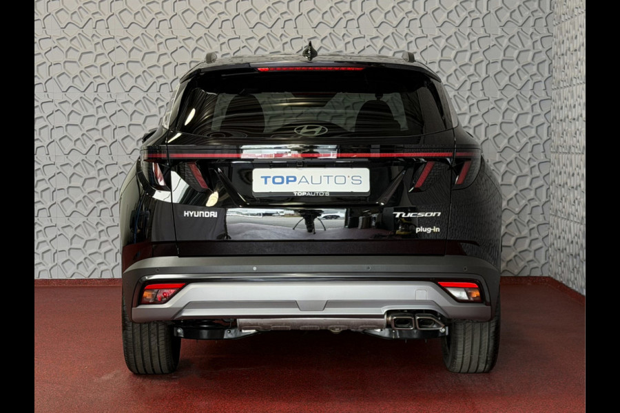 Hyundai Tucson NW AUTO 1.6 T-GDI PHEV N-LINE LEER 360.CAMERA ELEK.KLEP ELEK.STOEL/GEHEUGEN VERWARMD/KOELING SUBWFR 19"LMV ZWARTE HEMEL STUURVER PLUG IN HYBRIDE