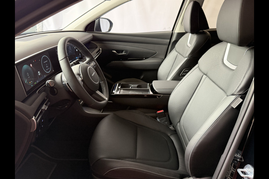 Hyundai Tucson NW AUTO 1.6 T-GDI PHEV N-LINE LEER 360.CAMERA ELEK.KLEP ELEK.STOEL/GEHEUGEN VERWARMD/KOELING SUBWFR 19"LMV ZWARTE HEMEL STUURVER PLUG IN HYBRIDE