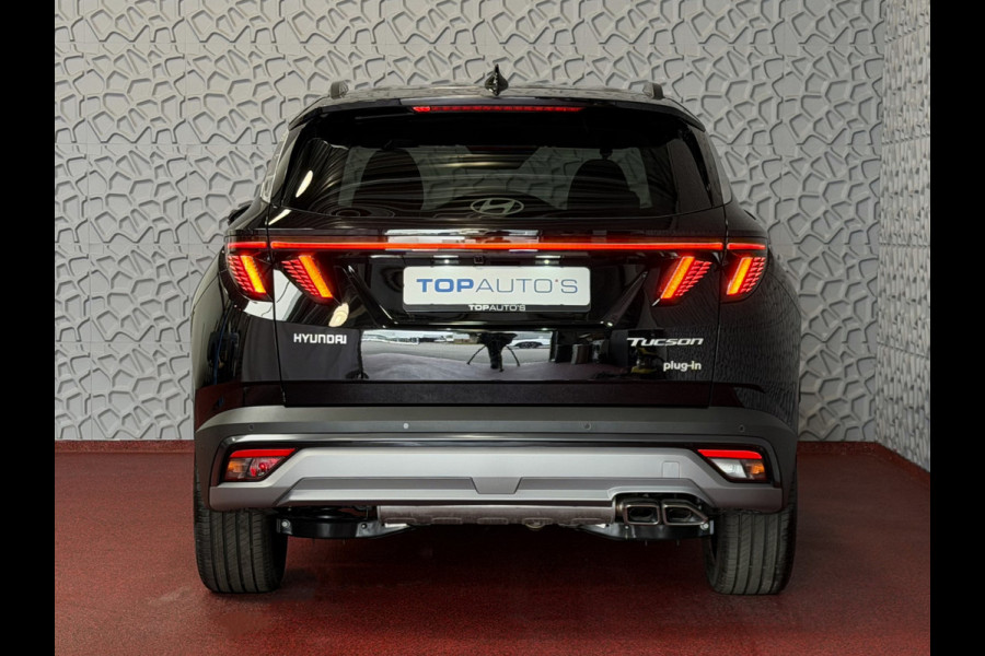 Hyundai Tucson NW AUTO 1.6 T-GDI PHEV N-LINE LEER 360.CAMERA ELEK.KLEP ELEK.STOEL/GEHEUGEN VERWARMD/KOELING SUBWFR 19"LMV ZWARTE HEMEL STUURVER PLUG IN HYBRIDE