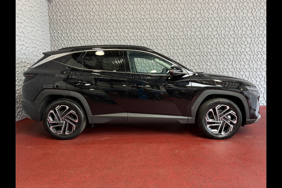 Hyundai Tucson NW AUTO 1.6 T-GDI PHEV N-LINE LEER 360.CAMERA ELEK.KLEP ELEK.STOEL/GEHEUGEN VERWARMD/KOELING SUBWFR 19"LMV ZWARTE HEMEL STUURVER PLUG IN HYBRIDE