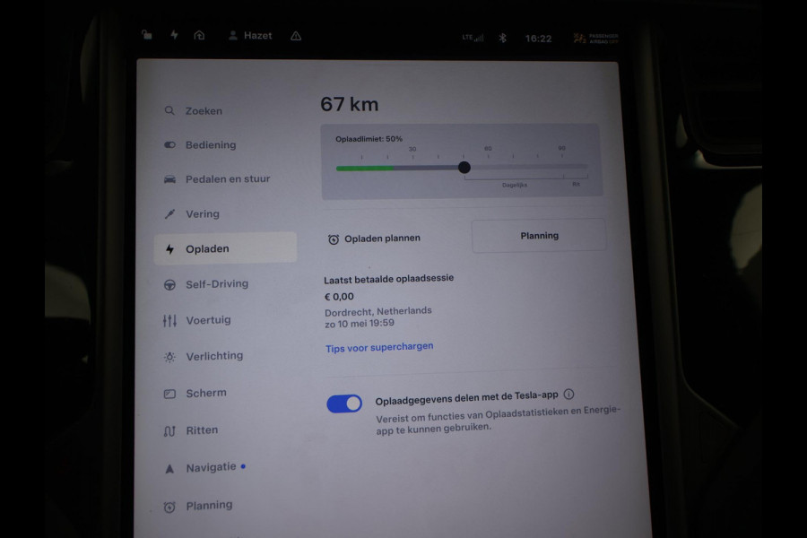 Tesla Model X 75D 333 PK BASE + TREKHAAK 2250 KG | STOELVERW. V+A | CAMERA | LUCHTVERING