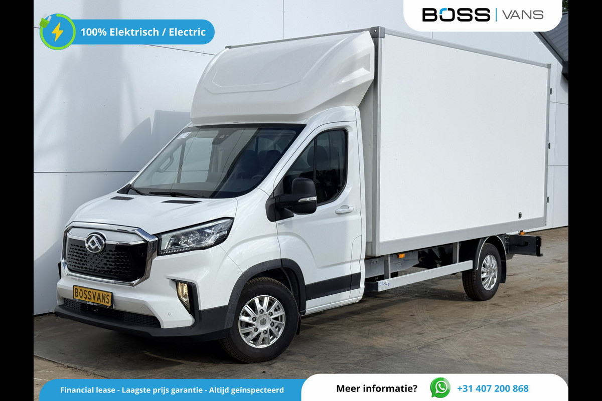 Maxus eDeliver 9 65kWh 204PK Elektrisch! 171km WLTP Elektrische Bakwagen Achterdeuren Airco ACC Carplay Camera Parkeersensoren Voor Meubelbak Koffer