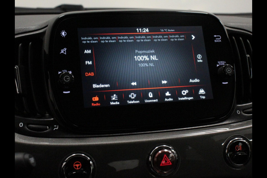 Fiat 500 1.0 Hybrid Lounge Plus Cruise control Panorama dak Parkeersensor achter Climate control Apple carplay / Andriod auto