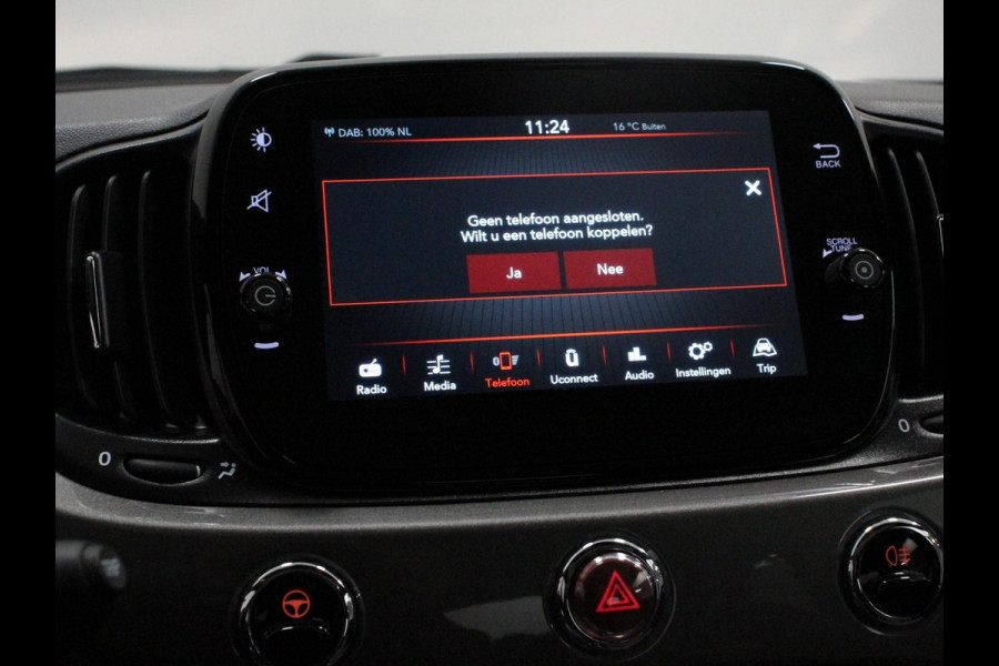 Fiat 500 1.0 Hybrid Lounge Plus Cruise control Panorama dak Parkeersensor achter Climate control Apple carplay / Andriod auto