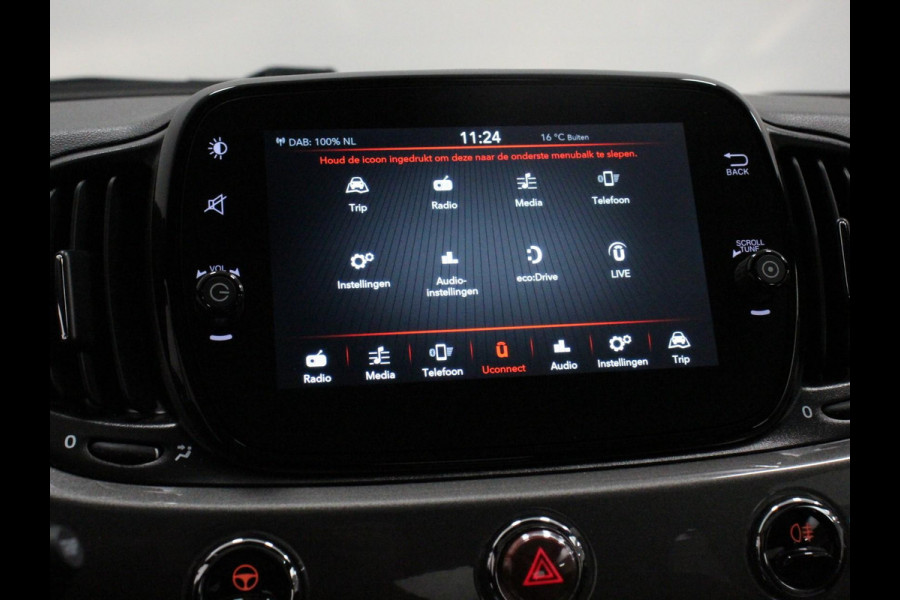 Fiat 500 1.0 Hybrid Lounge Plus Cruise control Panorama dak Parkeersensor achter Climate control Apple carplay / Andriod auto
