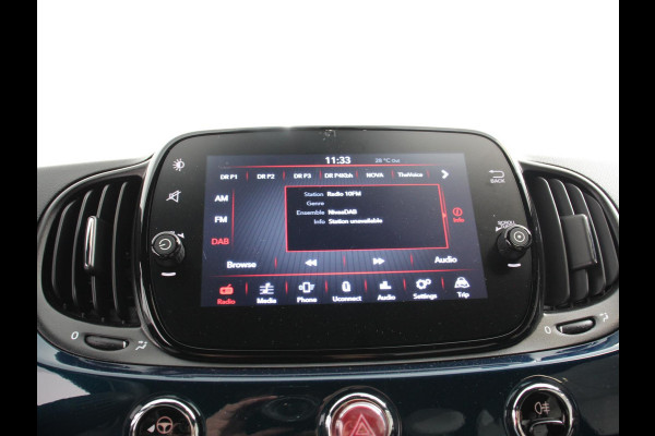 Fiat 500C 1.0 Hybrid Dolcevita Airco Cruise control Lichtmetalen velgen Apple Carplay/ Android Auto Navigatie Parkeersensor achter