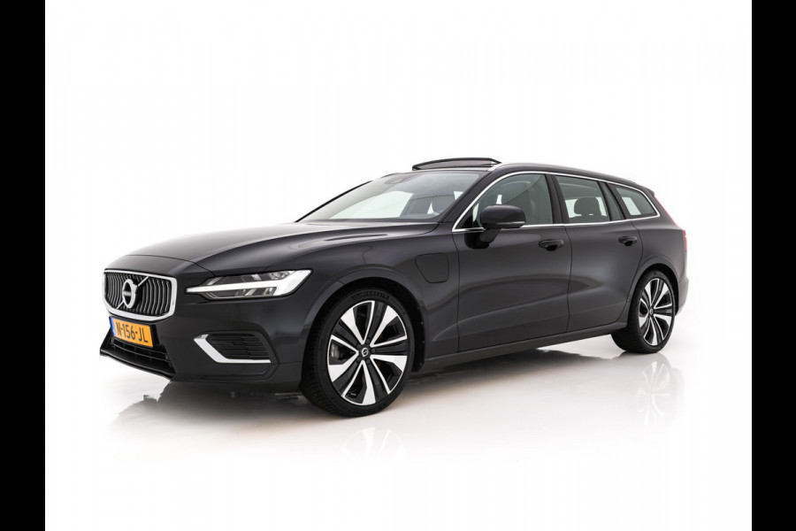 Volvo V60 2.0 T6 Recharge AWD Inscription (Plug-in) (INCL-BTW) Aut. *PANO | LEATHER | FULL-LED | MEMORY-PACK | KEYLESS | DIGI-COCKPIT | NAVI-FULLMAP | HEATED-SPORTSEATS | ECC | CRUISE | DAB | TOWBAR | 19''ALU*