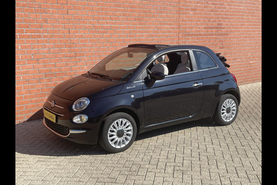 Fiat 500C 1.0 Hybrid 69pk Dolcevita Navigatie Apple Carplay/Android Auto Parkeersensor achter Cruise Control Climatronic