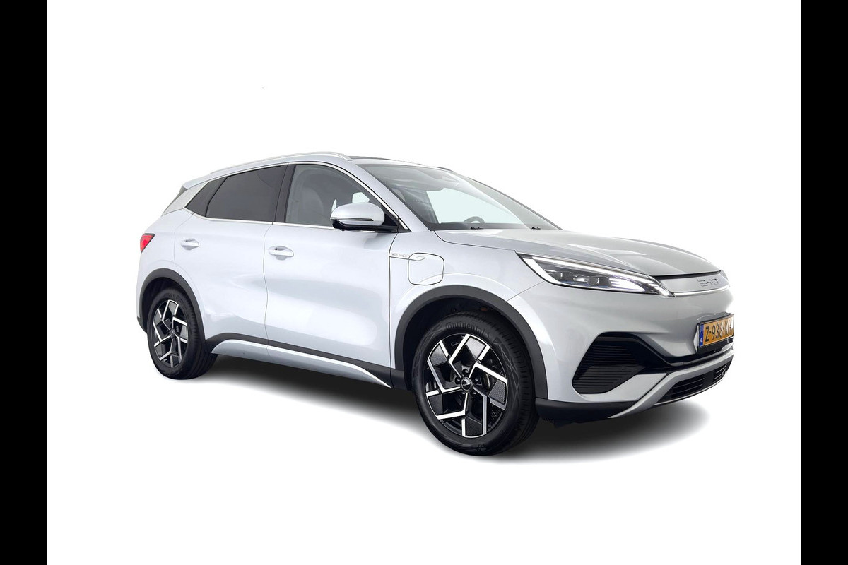 BYD ATTO 3 Comfort 60 kWh [3-Fase-11kW] {SoH-94%} (INCL-BTW) *HEATPUMP | PANO | LEATHER | FULL-LED | TOPVIEW | BLINDSPOT | HEATED-COMFORTSEATS | DIGI-COCKPIT | CARPLAY | DAB | NAVI-FULLMAP | ECC | ADAPTIVE-CRUISE | PDC | 18''ALU*