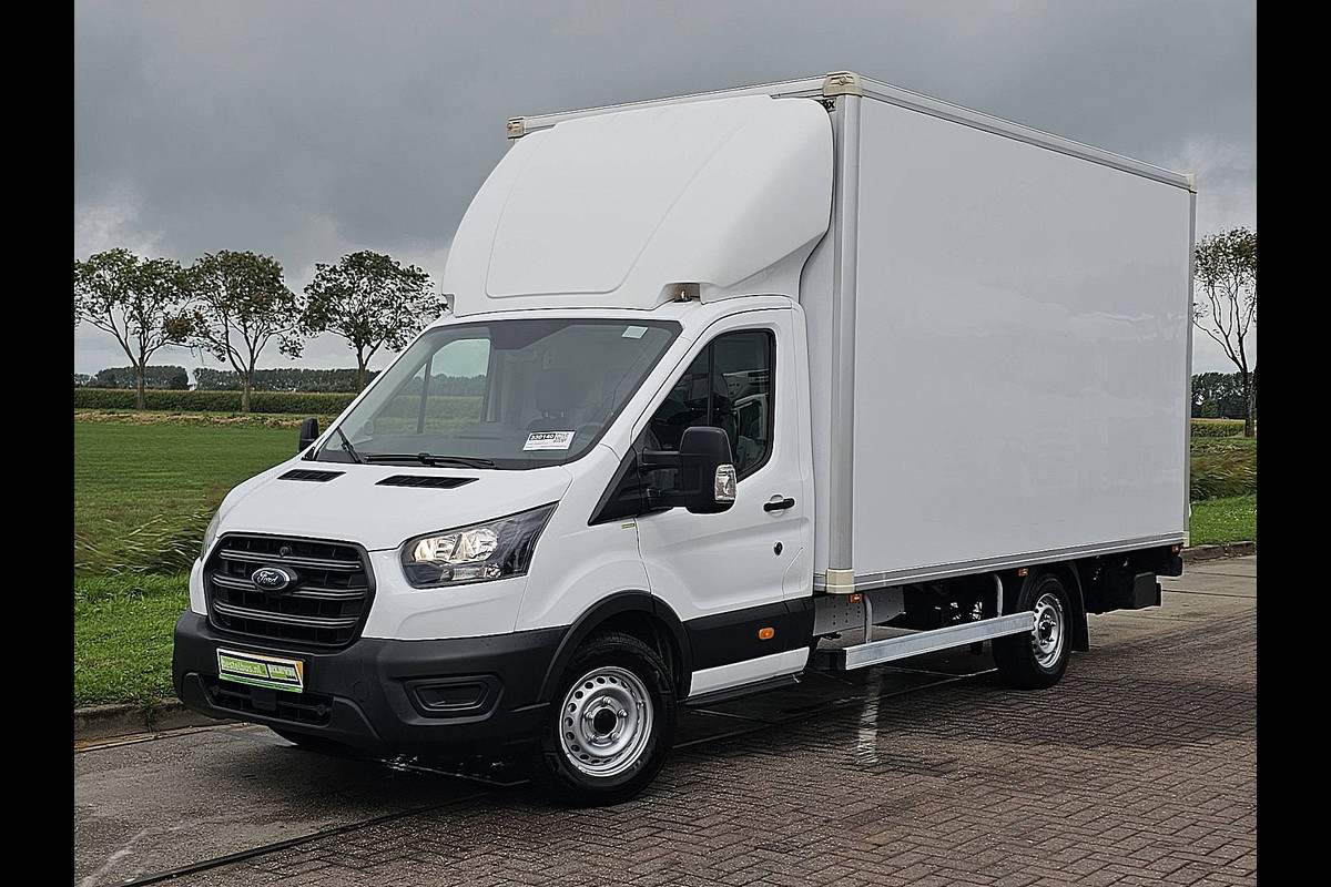 Ford Transit 350 2.0 TDCI L4 Airco, Laadklep, Zijdeur, Lat-om-Lat Betimmerd, Euro6, 130PK, Spoiler, Oh-Historie, NAP
