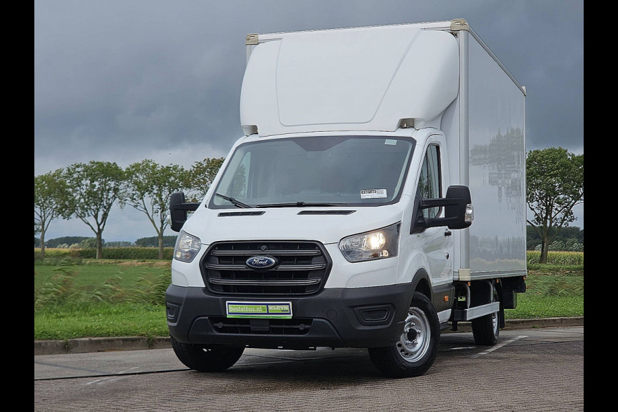 Ford Transit 350 2.0 TDCI L4 Airco, Laadklep, Zijdeur, Lat-om-Lat Betimmerd, Euro6, 130PK, Spoiler, Oh-Historie, NAP