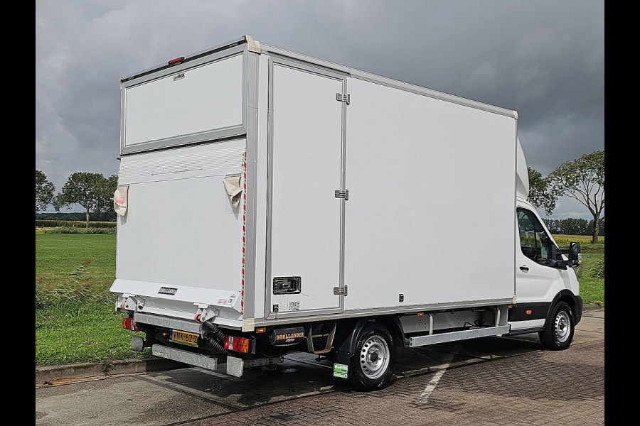 Ford Transit 350 2.0 TDCI L4 Airco, Laadklep, Zijdeur, Lat-om-Lat Betimmerd, Euro6, 130PK, Spoiler, Oh-Historie, NAP