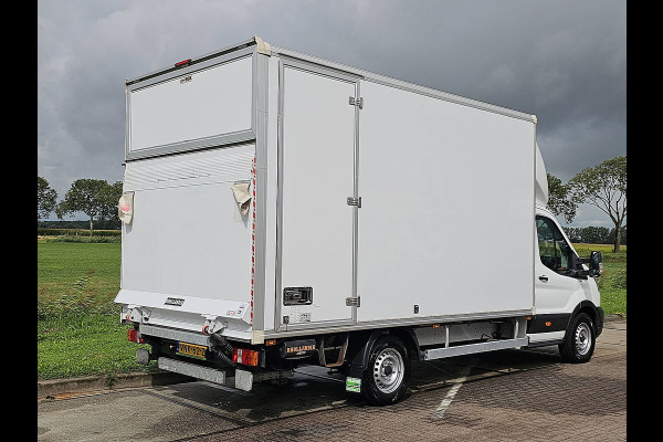 Ford Transit 350 2.0 TDCI L4 Airco, Laadklep, Zijdeur, Lat-om-Lat Betimmerd, Euro6, 130PK, Spoiler, Oh-Historie, NAP