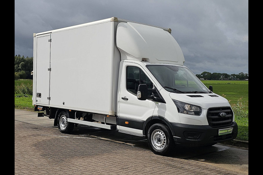 Ford Transit 350 2.0 TDCI L4 Airco, Laadklep, Zijdeur, Lat-om-Lat Betimmerd, Euro6, 130PK, Spoiler, Oh-Historie, NAP