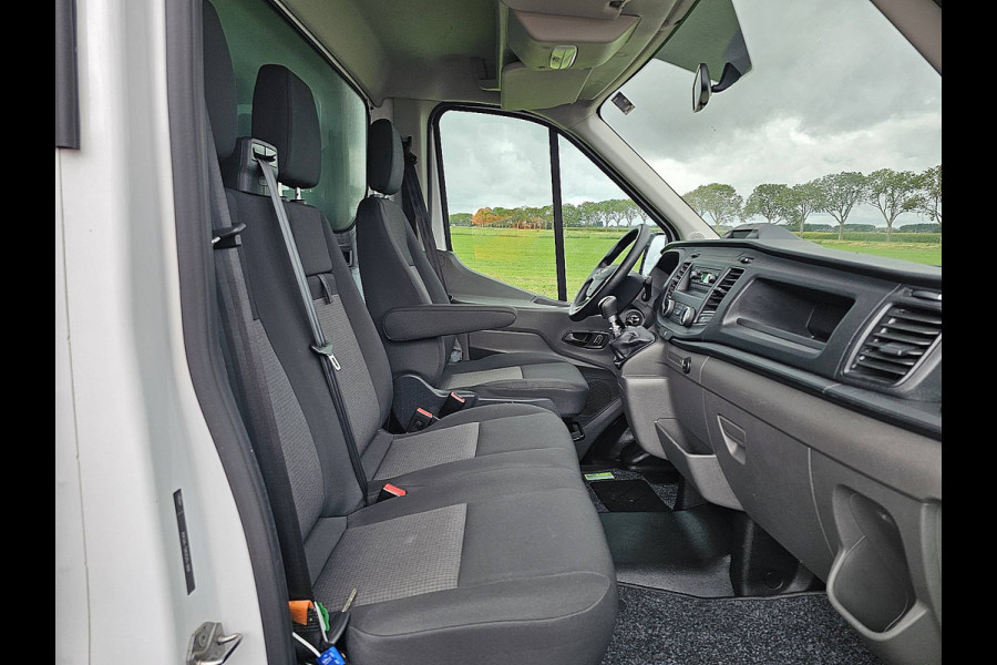 Ford Transit 350 2.0 TDCI L4 Airco, Laadklep, Zijdeur, Lat-om-Lat Betimmerd, Euro6, 130PK, Spoiler, Oh-Historie, NAP