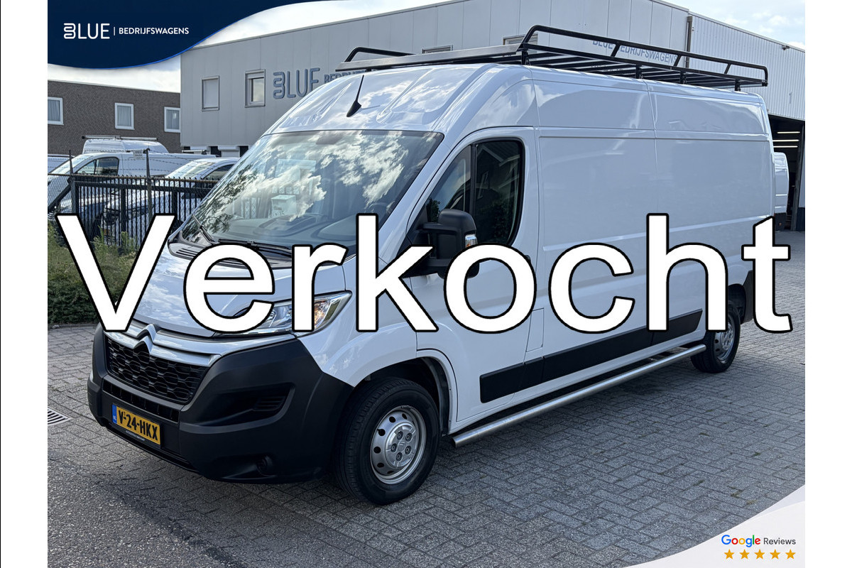 Citroën Jumper 2.2 BlueHDi 140PK E6 L3H2 3.3t ✓ 3-zits ✓imperiaal ✓camera ✓navigatie ✓clima