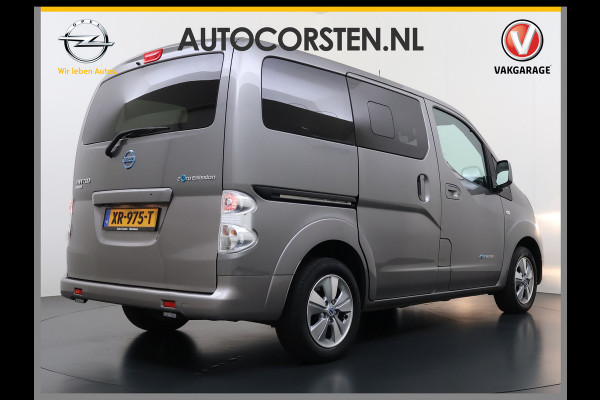 Nissan e-NV200 Evalia 40kWh Automaat 2X Schuifdeur 5-Persoons Camera Stoel+Stuurverwarming Navi DAB Connect Edition SOH 89% Regen-Lichtsensor Cruise Control Bluetooth Privacy Glas Isofix Lmv 15" 1e Eigenaar Dealeronderhouden Origineel Nederlandse Auto