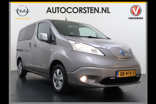 Nissan e-NV200 Evalia 40kWh Automaat 2X Schuifdeur 5-Persoons Camera Stoel+Stuurverwarming Navi DAB Connect Edition SOH 89% Regen-Lichtsensor Cruise Control Bluetooth Privacy Glas Isofix Lmv 15" 1e Eigenaar Dealeronderhouden Origineel Nederlandse Auto
