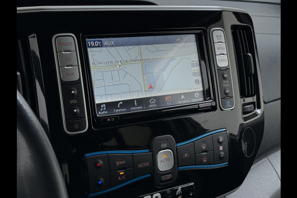 Nissan e-NV200 Evalia 40kWh Automaat 2X Schuifdeur 5-Persoons Camera Stoel+Stuurverwarming Navi DAB Connect Edition SOH 89% Regen-Lichtsensor Cruise Control Bluetooth Privacy Glas Isofix Lmv 15" 1e Eigenaar Dealeronderhouden Origineel Nederlandse Auto