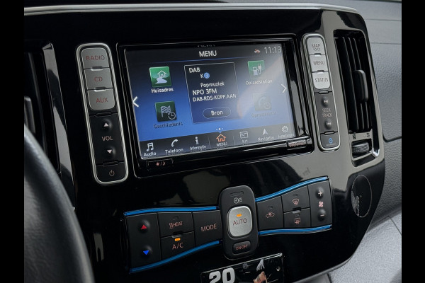 Nissan e-NV200 Evalia 40kWh Automaat 2X Schuifdeur 5-Persoons Camera Stoel+Stuurverwarming Navi DAB Connect Edition SOH 89% Regen-Lichtsensor Cruise Control Bluetooth Privacy Glas Isofix Lmv 15" 1e Eigenaar Dealeronderhouden Origineel Nederlandse Auto