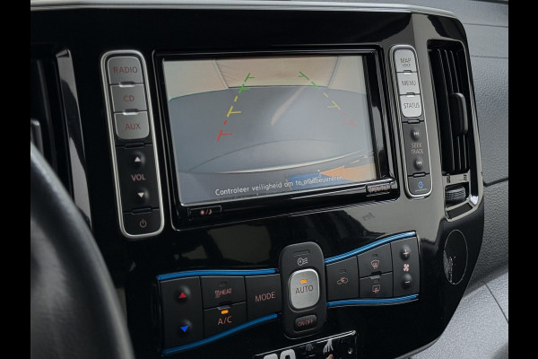 Nissan e-NV200 Evalia 40kWh Automaat 2X Schuifdeur 5-Persoons Camera Stoel+Stuurverwarming Navi DAB Connect Edition SOH 89% Regen-Lichtsensor Cruise Control Bluetooth Privacy Glas Isofix Lmv 15" 1e Eigenaar Dealeronderhouden Origineel Nederlandse Auto