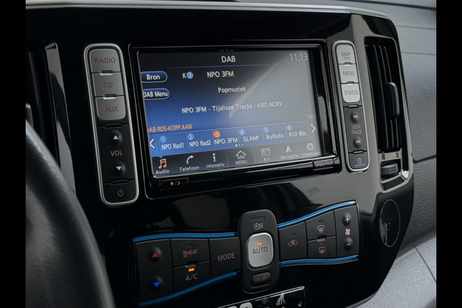 Nissan e-NV200 Evalia 40kWh Automaat 2X Schuifdeur 5-Persoons Camera Stoel+Stuurverwarming Navi DAB Connect Edition SOH 89% Regen-Lichtsensor Cruise Control Bluetooth Privacy Glas Isofix Lmv 15" 1e Eigenaar Dealeronderhouden Origineel Nederlandse Auto