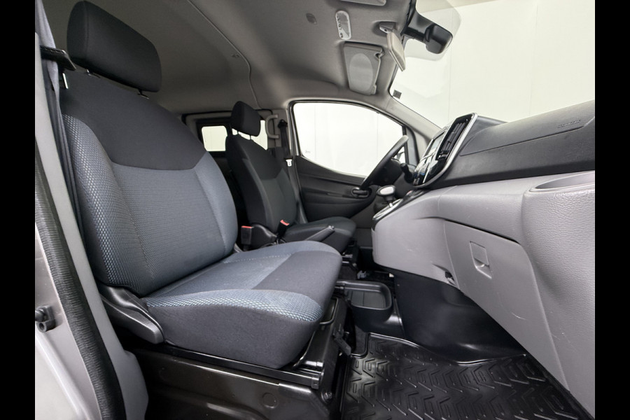 Nissan e-NV200 Evalia 40kWh Automaat 2X Schuifdeur 5-Persoons Camera Stoel+Stuurverwarming Navi DAB Connect Edition SOH 89% Regen-Lichtsensor Cruise Control Bluetooth Privacy Glas Isofix Lmv 15" 1e Eigenaar Dealeronderhouden Origineel Nederlandse Auto