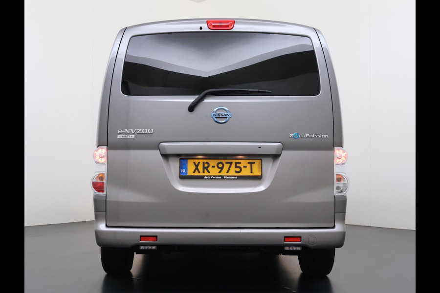 Nissan e-NV200 Evalia 40kWh Automaat 2X Schuifdeur 5-Persoons Camera Stoel+Stuurverwarming Navi DAB Connect Edition SOH 89% Regen-Lichtsensor Cruise Control Bluetooth Privacy Glas Isofix Lmv 15" 1e Eigenaar Dealeronderhouden Origineel Nederlandse Auto