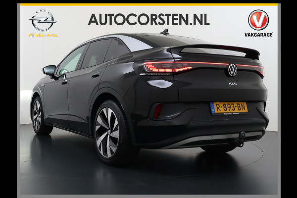 Volkswagen ID.5 Coupé Pro 82kWh 204PK Trekhaak SOH 94% Camera Adap.Cruise Assistentie+Comfort+Design+Stylepakket Navi Keyless Apple Carplay Andr Led-a-licht dynamisch Keyless advanced Matrix led-koplampen Lmv 20" Privacy Glas DAB 1.000KG Trekgewicht 1e Eigenaar