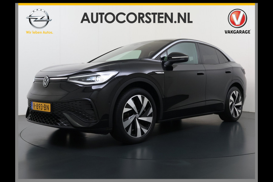 Volkswagen ID.5 Coupé Pro 82kWh 204PK Trekhaak SOH 94% Camera Adap.Cruise Assistentie+Comfort+Design+Stylepakket Navi Keyless Apple Carplay Andr Led-a-licht dynamisch Keyless advanced Matrix led-koplampen Lmv 20" Privacy Glas DAB 1.000KG Trekgewicht 1e Eigenaar