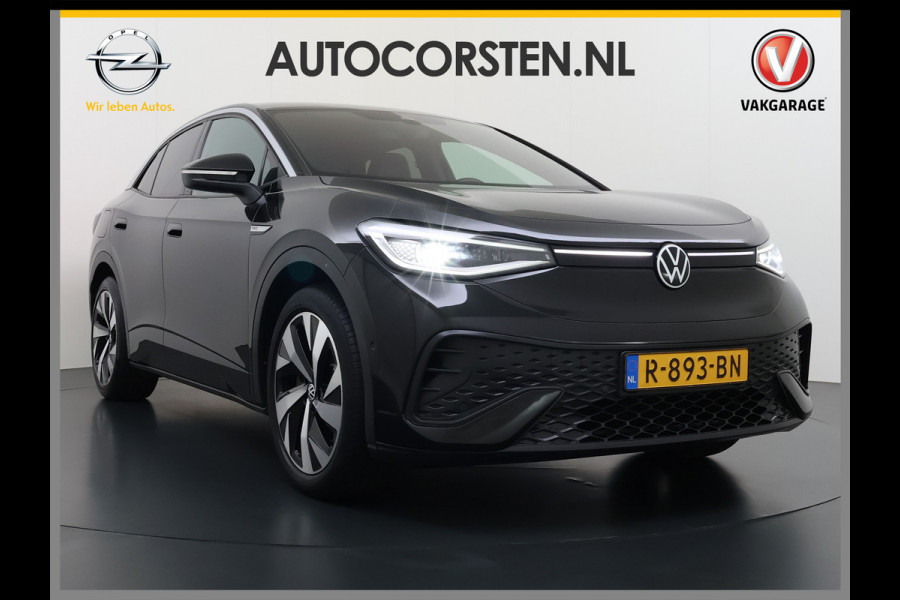 Volkswagen ID.5 Coupé Pro 82kWh 204PK Trekhaak SOH 94% Camera Adap.Cruise Assistentie+Comfort+Design+Stylepakket Navi Keyless Apple Carplay Andr Led-a-licht dynamisch Keyless advanced Matrix led-koplampen Lmv 20" Privacy Glas DAB 1.000KG Trekgewicht 1e Eigenaar