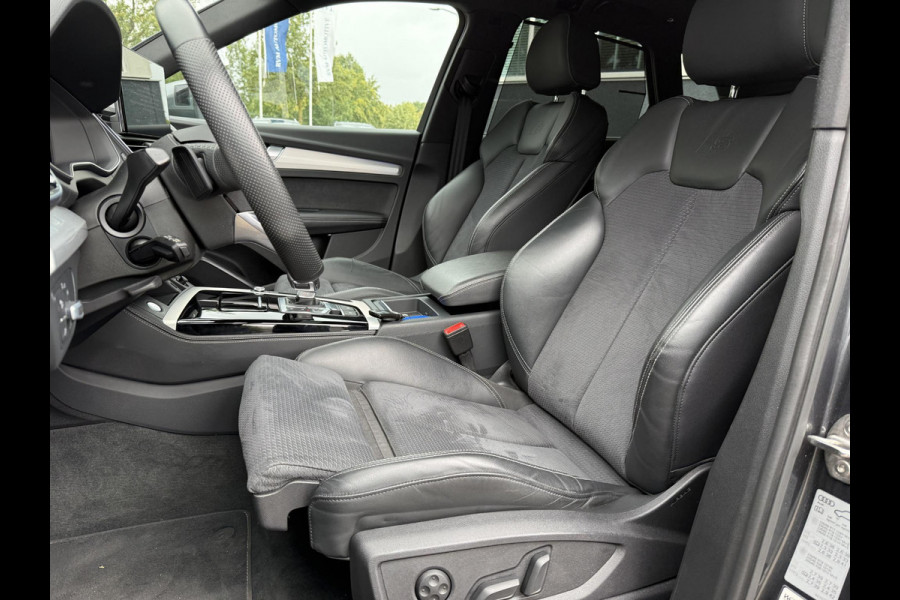 Audi Q5 55 TFSI e S edition PHEV| VAN: 48.900,- VOOR: 44.877,- UW HERFSTVOORDEEL: 4.023,- S-LINE BINNEN + BUITEN |LUCHTVERING| ELEKTRISCHE TREKHAAK| 360 CAMERA| PANO| DODE HOEK SENSOR| ELEK. STOELEN | MATRIX| RECENT NOG ONDERHOUD GEHAD|