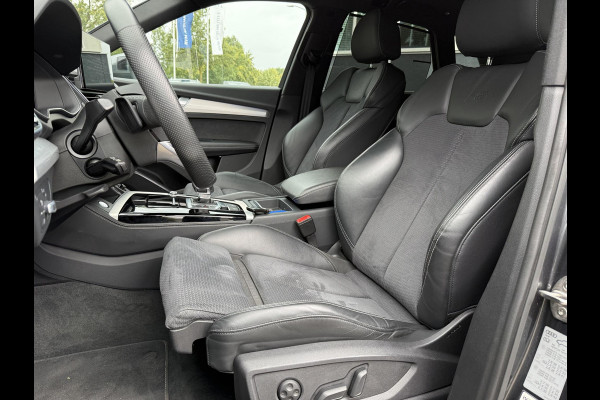 Audi Q5 55 TFSI e S edition PHEV| VAN: 48.900,- VOOR: 44.877,- UW HERFSTVOORDEEL: 4.023,- S-LINE BINNEN + BUITEN |LUCHTVERING| ELEKTRISCHE TREKHAAK| 360 CAMERA| PANO| DODE HOEK SENSOR| ELEK. STOELEN | MATRIX| RECENT NOG ONDERHOUD GEHAD|