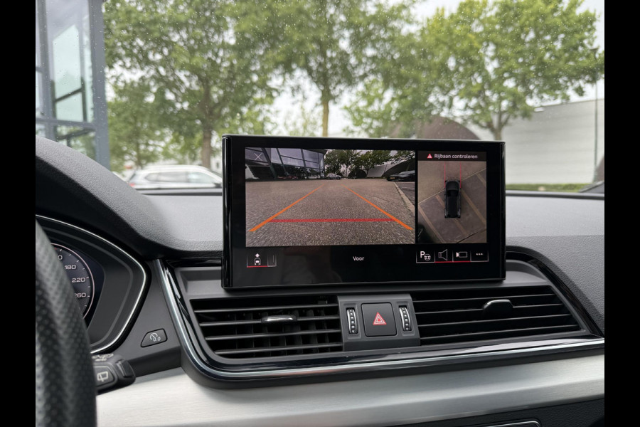 Audi Q5 55 TFSI e S edition PHEV| VAN: 48.900,- VOOR: 44.877,- UW HERFSTVOORDEEL: 4.023,- S-LINE BINNEN + BUITEN |LUCHTVERING| ELEKTRISCHE TREKHAAK| 360 CAMERA| PANO| DODE HOEK SENSOR| ELEK. STOELEN | MATRIX| RECENT NOG ONDERHOUD GEHAD|